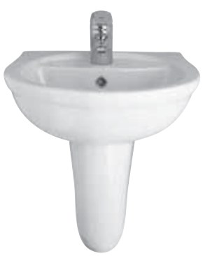 عامود حوض معلق — 45cm