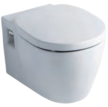 Connect wall hung bowl without douche. مرحاض معلق بدون دوش