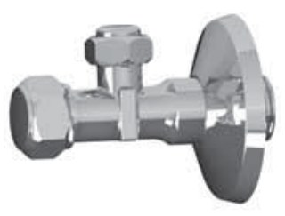 Angle Stop Valve 1/2 or 3/8محبس 2/1 أو زاوية 8/3 بالبوش